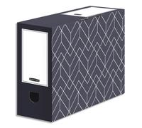 Fellowes 4482901 Boîte à archives Carton Noir, Blanc