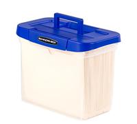BANKERS BOX Boîte de classement portable en plastique robuste avec rails de suspension, lettre, 1 paquet (0086304)