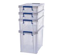 Bankers Box by Fellowes – Boîte de rangement ProStore Pack 2x5,5L+1x10L+1x18,5L, empilable, sans BPA