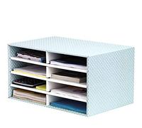 Bankers Box by Fellowes Trieur Style Carton 100% recyclé empilable 8 compartiments Vert/Blanc