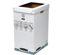 BANKERS BOX SYSTEM Collecteur de recyclage, blanc