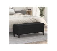 vidaXL Banc Noir 100x35x41 cm Similicuir