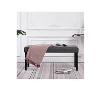 Bankje 106 cm kunstleer grijs281309