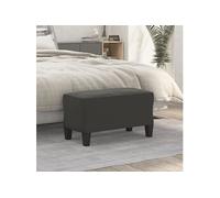 Bankje 70x35x41 cm microvezelstof donkergrijs349447