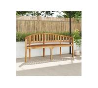Vidaxl Banc De Jardin En Forme De Banane 180 Cm Bois De Teck Solide