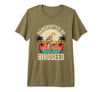 Bankrupted by Bird Seed Lunettes de Soleil rétro pour Observer Les Oiseaux T-Shirt Haut de Gamme
