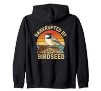 Bankrupted by Birdseed Birdwatching Humour Retro Birdwatcher Sweat à Capuche
