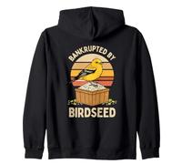 Bankrupted by Birdseed Observation des Oiseaux Vintage Sweat à Capuche