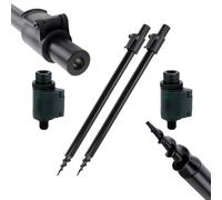 Banksticks de pêche en aluminium robuste et durable - Compatible avec support de canne et Buzz Bar, avec changement rapide pour la pêche à la carpe, différentes longueurs au choix (BKS046*2+AQ211*2)