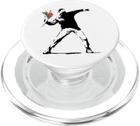 Banksy PAPL2171 Graffiti Love is in The Air Art Moderne PopSockets PopGrip pour MagSafe