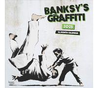 Banksy's Graffiti Official 2025 12 X 24 Inch Monthly Square Wall Calendar Plastic-Free