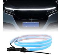 BanLumineuse LED pour Voiture, Kit Couverture lumière démarrage numérisation Dynamique, Phares Flexibles Lumière LED extérieure ou Voitures, VUS, camions
