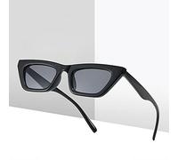 BANLV Lunettes de Soleil rétro à Monture étroite pour Femmes Lunettes de Soleil à Petite Monture pour Femmes Lunettes de Soleil européennes et américaines en Forme de Chat