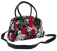 Banned Alternative Crânes & Roses Femme Sac à main noir 100% Coton