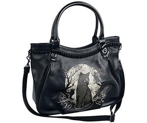Banned Alternative Hecate in Full Moon Femme Sac à Main Noir/Blanc 100% Polyuréthane