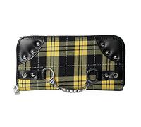Banned Alternative Portefeuille Tartan Rouge Femme Portefeuille Noir/Rouge, 80% Polyester, 20% PVC,