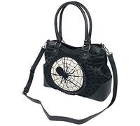 Banned Alternative Spiderella Femme Sac à Main Noir, polyuréthane, Polyester,