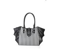 Banned Annabelle Sac à main Ailes de la chauve-souris Halloween Gothique Rayée