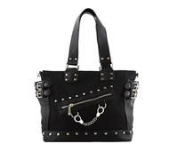 Banned Apparel Menottes rockabilly gothique punk Sac à main toile - Noir