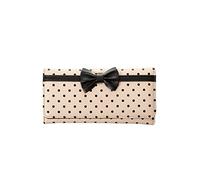 Banned Carla Portefeuille de Retro Polka Années 50 - Beige