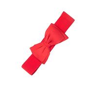 Banned Ceinture Bella Large de Rockabilly 1950 Élastiquée - Rouge (Medium)