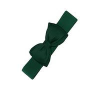 Banned Ceinture Bella Large de Rockabilly 1950 Élastiquée - Vert foncé (Large)