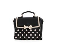 Banned Retro Retro Influencer Femme Sac à Main Noir/Blanc polyuréthane, Polyester