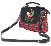 Banned Retro Scandi Fox Femme Sac à Main Noir/Multicolore Polyester, polyuréthane