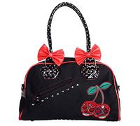 Banned Sac à Main - Cherry Skulls Polka Dot
