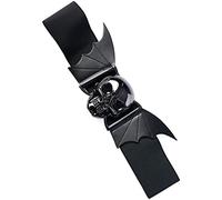 Banned Storm Ceinture tête de Mort élastiquée Stretch Serre-taille Large Gothique, Noir