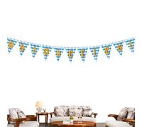 Banner De Fanions Du Festival De La Bière - Drapeaux De Bruant De L'Oktoberfests, Décorations De Fête Allemandes, Guirlande Sustive, Accessoire D'événement Coloré | Téléorisation De La Célébration En