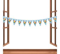 Banner Oktoberfest, 4,33x5,91 pouces Butin de fanion sur le thème allemand pour l'ambiance de la salle de bière festive, décoration de fête pour la célébration en plein air en intérieur et la cabine p