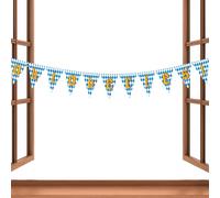 Banner Oktoberfest, 4,33x5,91 pouces Butin de fanion sur le thème allemand pour l'ambiance de la salle de bière festive, décoration de fête pour la célébration en plein air en intérieur et la cabine p