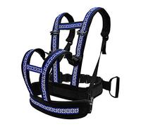 BANNESE Harnais De Sécurité Moto Enfant, Ceinture Moto Passager avec Hauteur Et Tour De Taille Réglables, Conception À Double Poignée, Conception À Bande Réfléchissante,Dark Blue