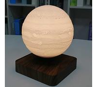 BANNESE Lampe De Lune en Lévitation Rechargeable,3D Impression LED Lune Night Light, Cadeaux De Noël Créatifs d'anniversaire avec 3 Modes De Couleur,Dark Jupiter