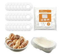 Banneton Lot de 100 coussinets élastiques anti-adhésifs sans BPA pour corbeille à pain