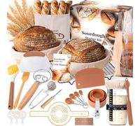 Banneton Pour Pain kit fermentation au levain ensemble d'outils pour la fermentation et la cuisson du pain 56 pièces pour débutants