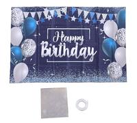 Banni è re de fond de f ê te d ' anniversaire Ballon scintillant Motifs d'é