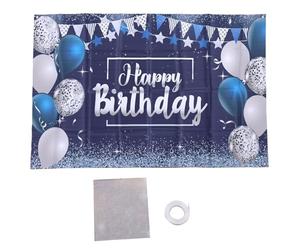 Banni è re de fond de f ê te d ' anniversaire ballon scintillant motifs d'é