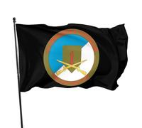 Bannière 1re division d'infanterie avec fusils extérieur drapeaux