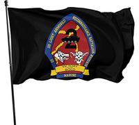 Bannière 2e Bataillon de reconnaissance blindée pelouse drapeaux