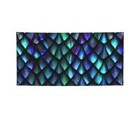 Bannière 3D à motif d'écailles de dragon magique, bannière extérieure/intérieure, décoration pour anniversaire, fête, mariage, festival, Halloween