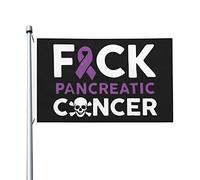 Bannière 90X150Cm Putain De Cancer Du Pancréas Avec Œillets Célébration Drapeaux De Pirate Résistants Aux Intempéries Bannière Extérieure Pour Restaurant,Fête