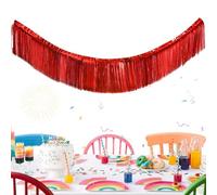 Bannière À Franges - Banderoles Décoratives 30 Centimètres X 3 Mètres | Guirlande À Franges Décoration De Soirée,pour Fête Prénuptiale Chars De Défilé Fêtes Remise des Diplômes Anniversaire