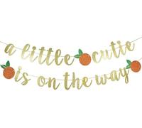 Bannière « A Little Cutie Is On The Way », décoration de fête prénatale, décoration de fête d'anniversaire et de fête prénatale, pré-cordée