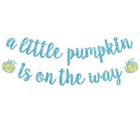 Bannière « A Little Pumpkin is on the Way », panneau « Fall Welcome Little Pumpkin » sur le thème de la récolte d'automne, Thanksgiving, fête prénatale, révélation du sexe, fournitures de fête pour