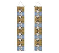 Bannière à motif étalon blanc - Décoration de fête inspirante, toile de fond pour cérémonie de remise de diplôme