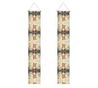 Bannière à motif ours perdu - Décoration de fête inspirante, décoration de fête de remise de diplôme, toile de fond pour photo