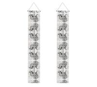 Bannière à motifs d'animaux mythologiques - Décoration de fête inspirante, décoration de fête de remise de diplôme, toile de fond pour photo