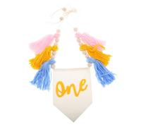 Bannière à Pompons pour Chaise Haute Premier Anniversaire, Coton | Décorations Faciles à Installer, Touche Artistique Unique, pour Shower et Photos de Famille
